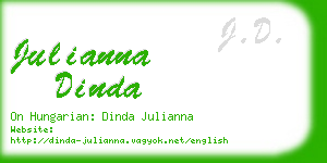 julianna dinda business card